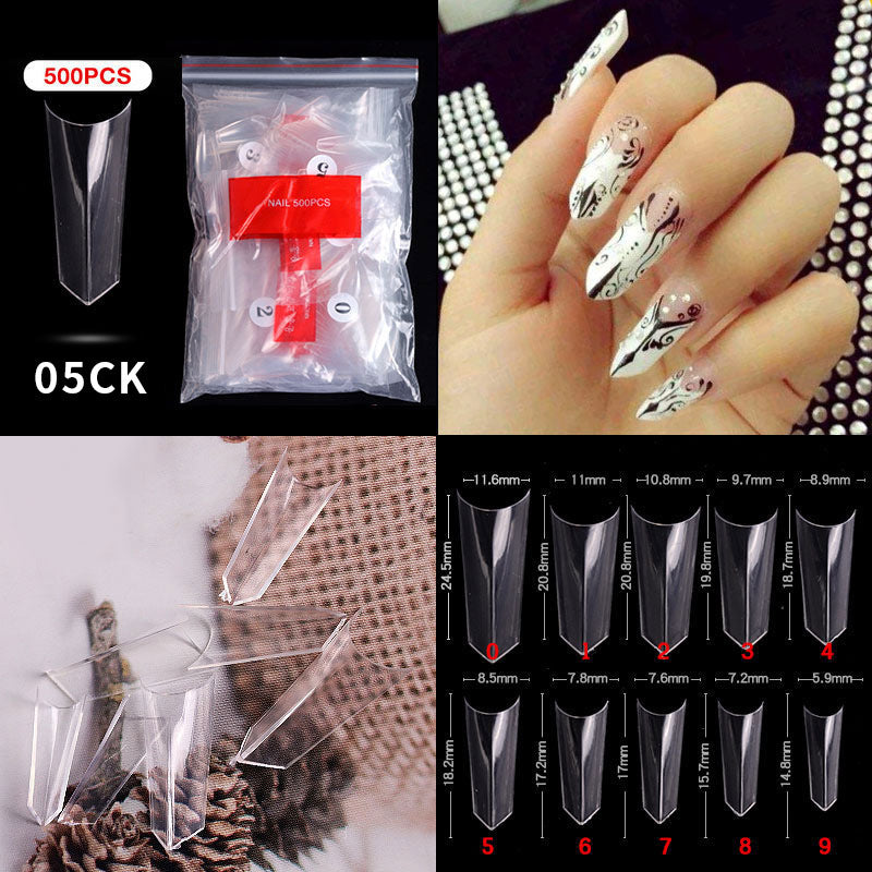 Nail Tips ( 500pcs/Packet ) clear