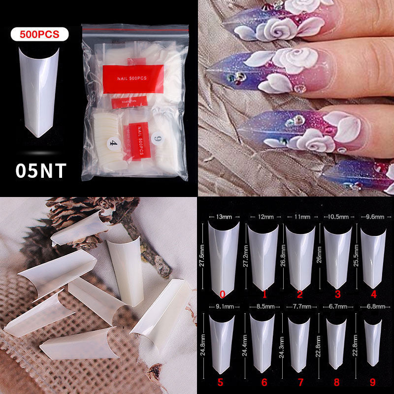 Nail Tips ( 500pcs/Packet ) natural
