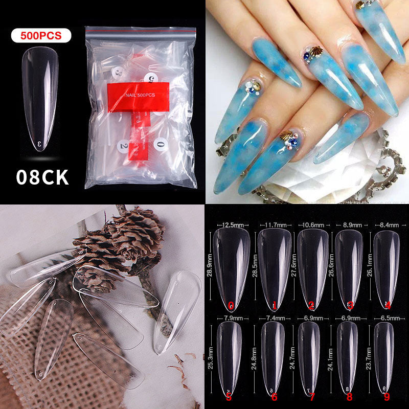 Nail Tips ( 500pcs/Packet ) clear