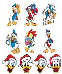 Cartoon Christmas Nail Art Decal