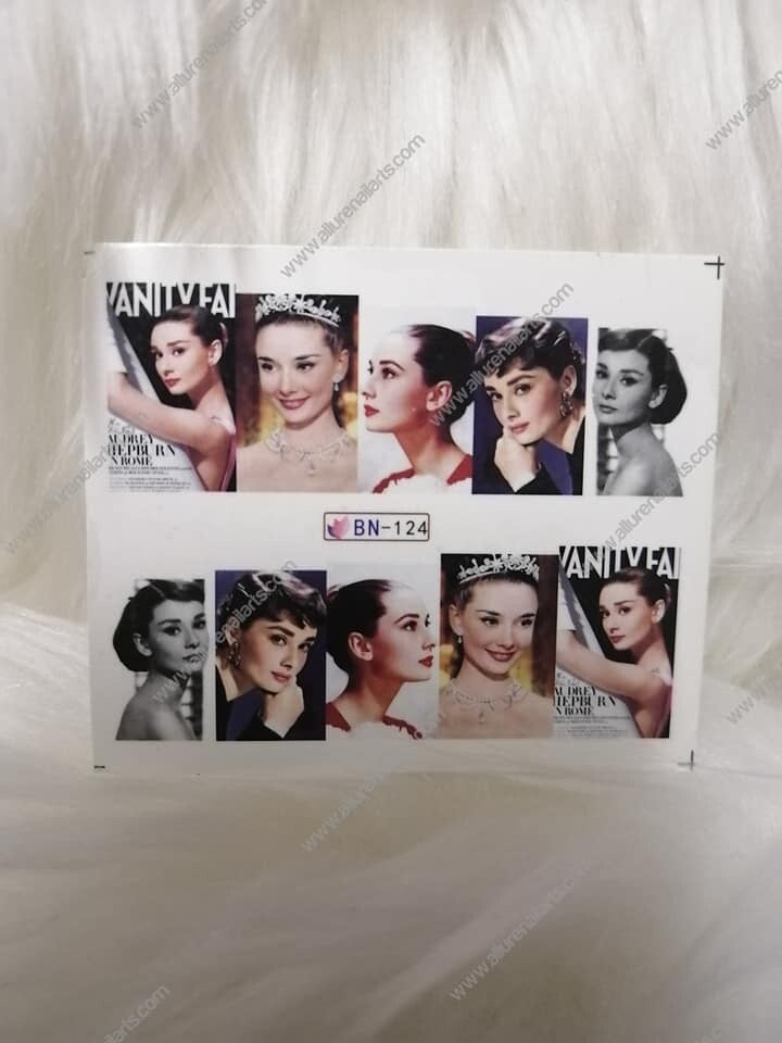 Pop Fashion Lady Nail Decal BN124
