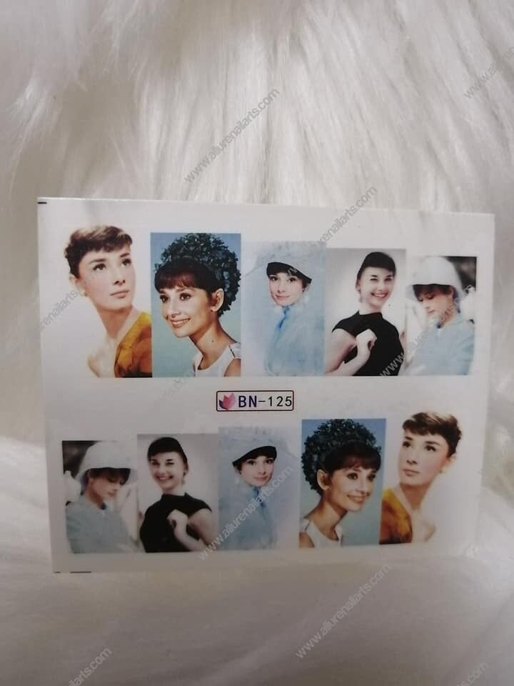 Pop Fashion Lady Nail Decal BN125