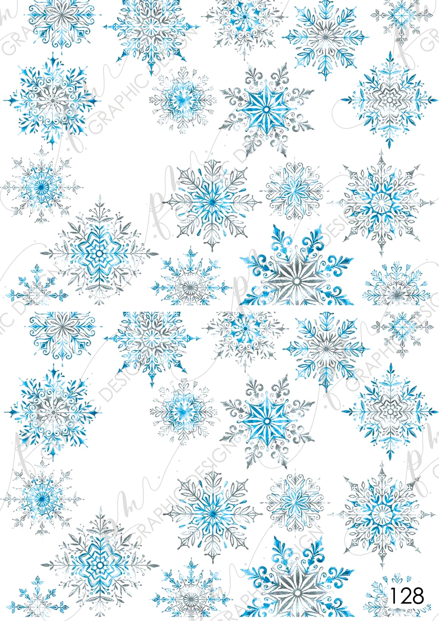 Christmas Nail Art Decal PM128