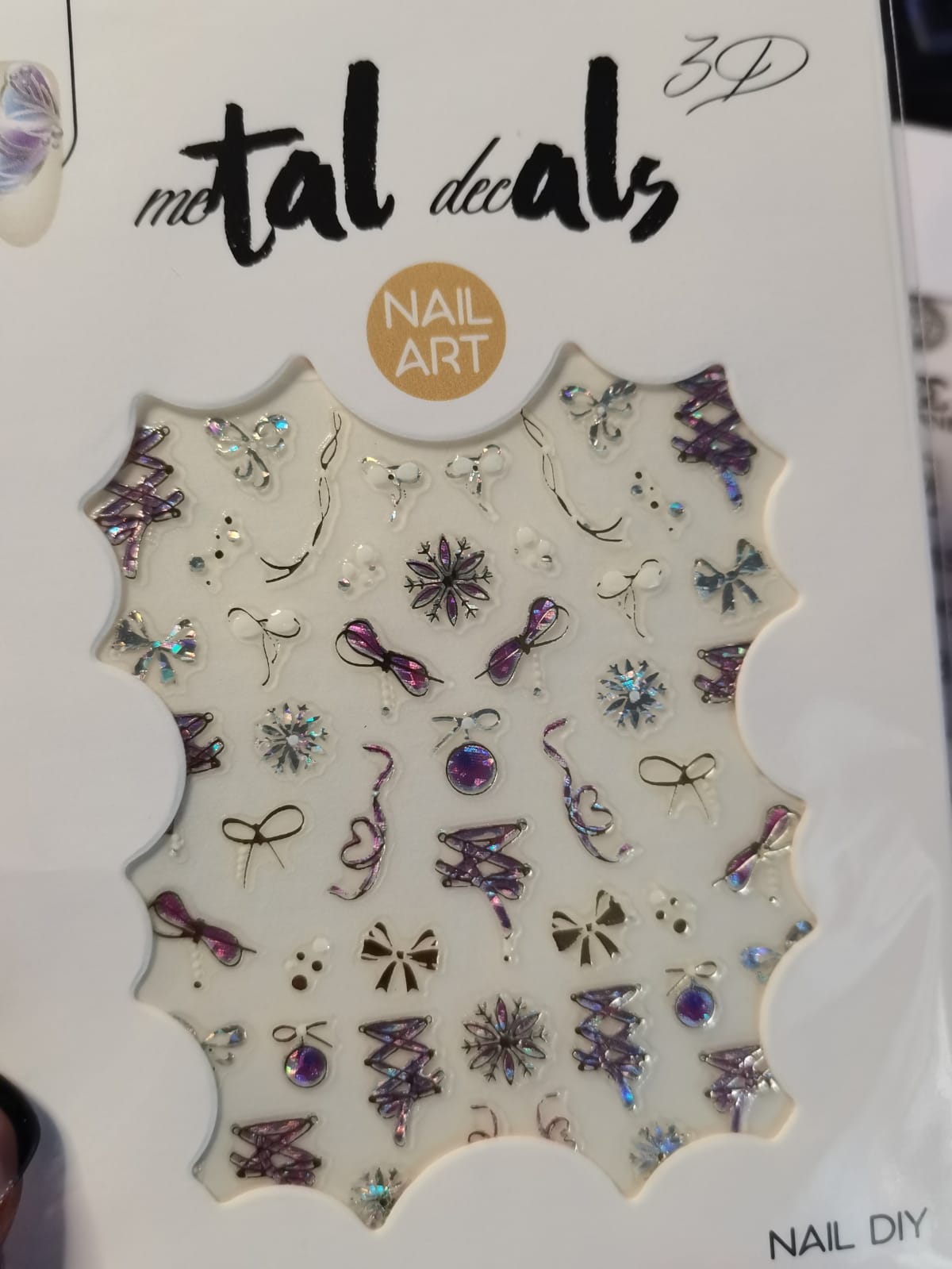 3D Nail Art Holographic Sticker