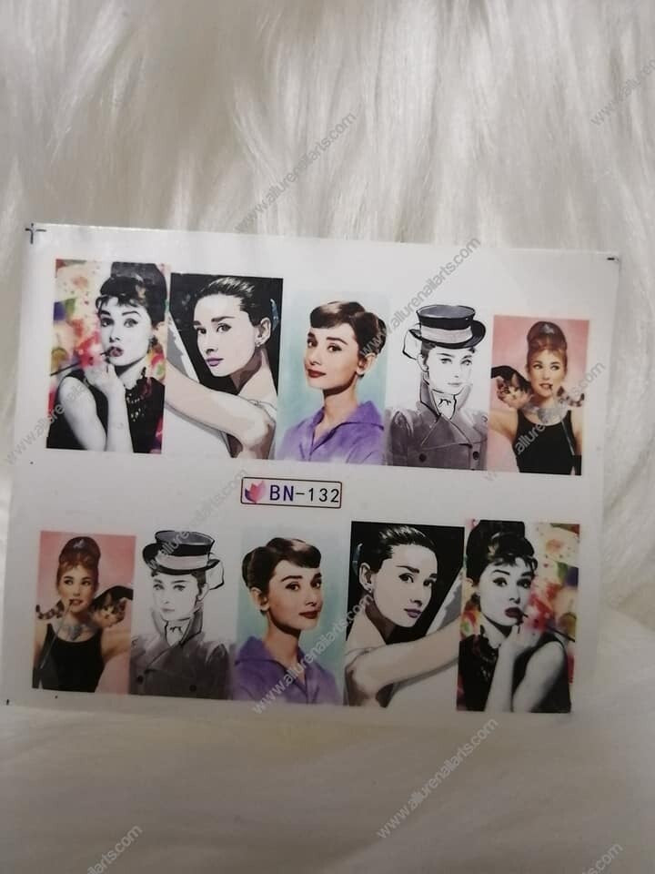 Pop Fashion Lady Nail Decal BN132