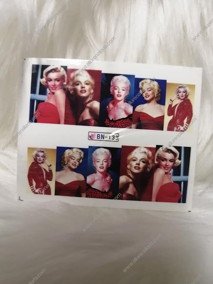 Pop Fashion Lady Nail Decal BN133