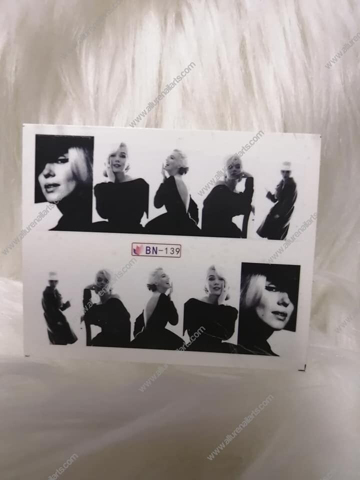 Pop Fashion Lady Nail Decal BN139