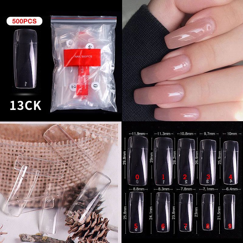 Nail Tips ( 500pcs/Packet ) clear
