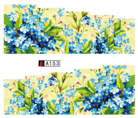 Flower Nail Decal A153