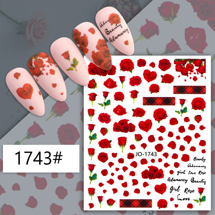 Valentine Heart Nail Sticker