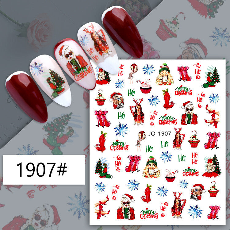 Christmas Nail Art Sticker JQ1907