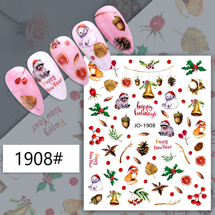Christmas Nail Sticker - 1908