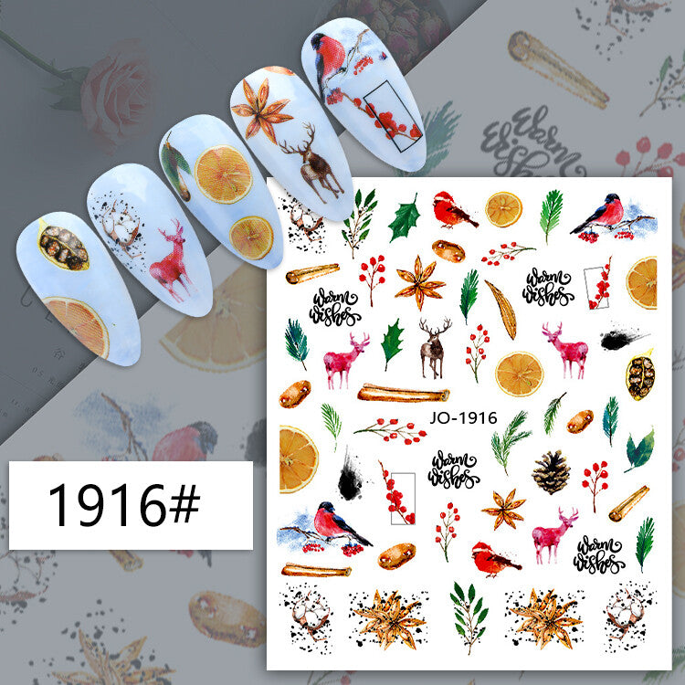 Christmas Nail Art Sticker JQ1916