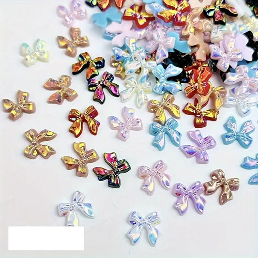 Bow Resin Nail Art Decoration 10 pcs