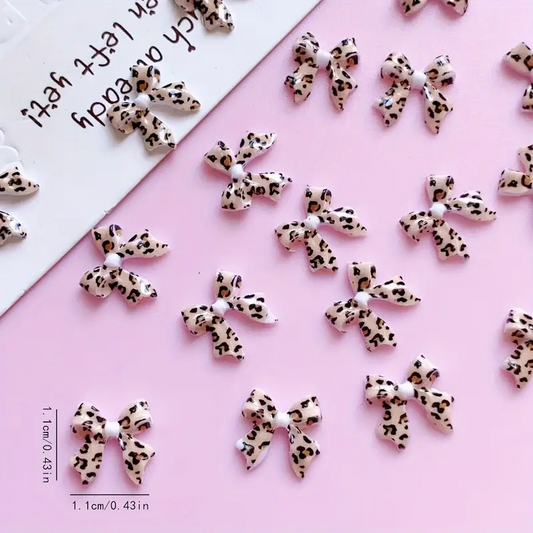 Bow Resin Nail Art Decoration 10 pcs