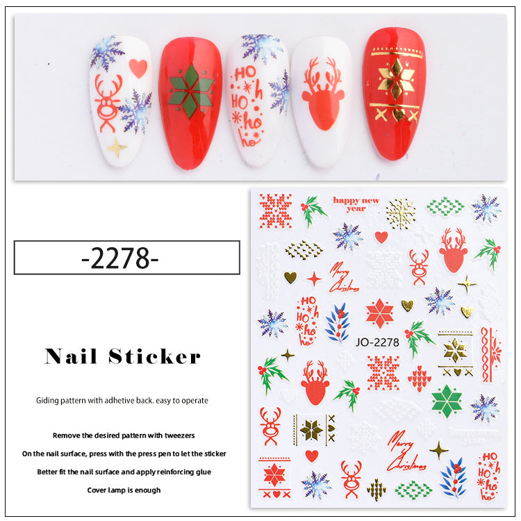 Christmas Nail Sticker - 2278