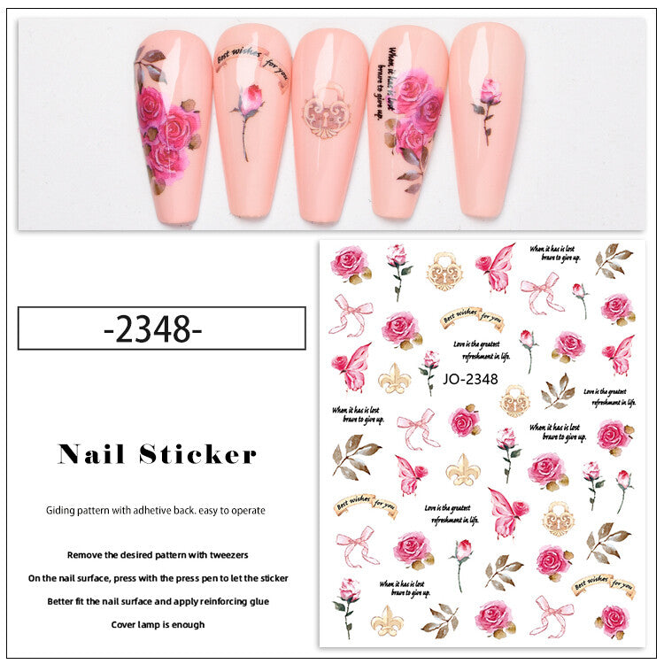 Valentine Heart Nail Sticker
