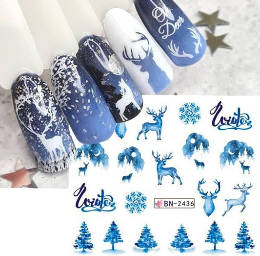 Christmas Nail Decal BN2436