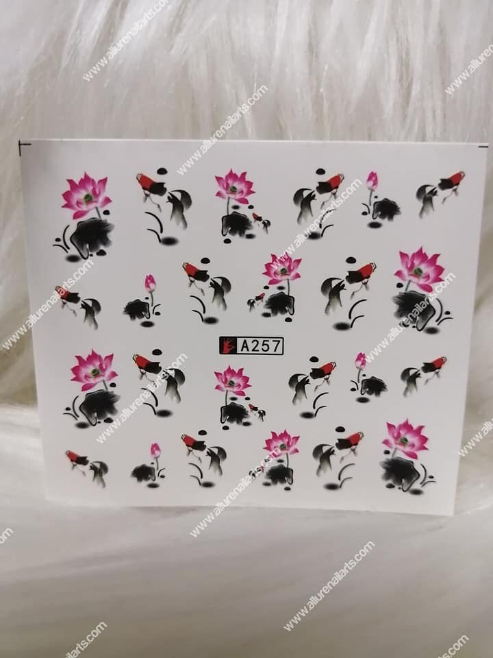 Flower Nail Decal A257