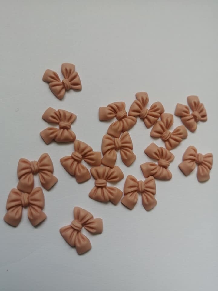Bow Resin Nail Art Decoration 10 pcs