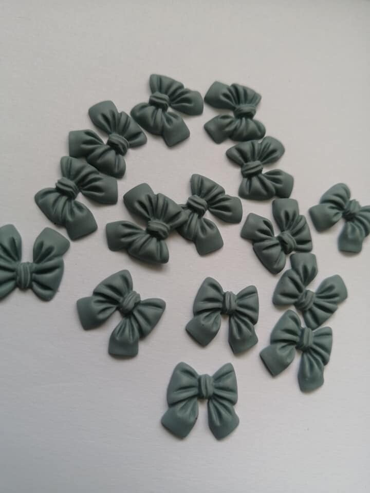 Bow Resin Nail Art Decoration 10 pcs