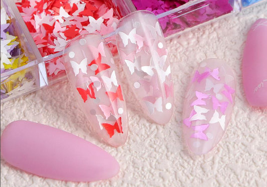 Butterfly Sequin Art Random color