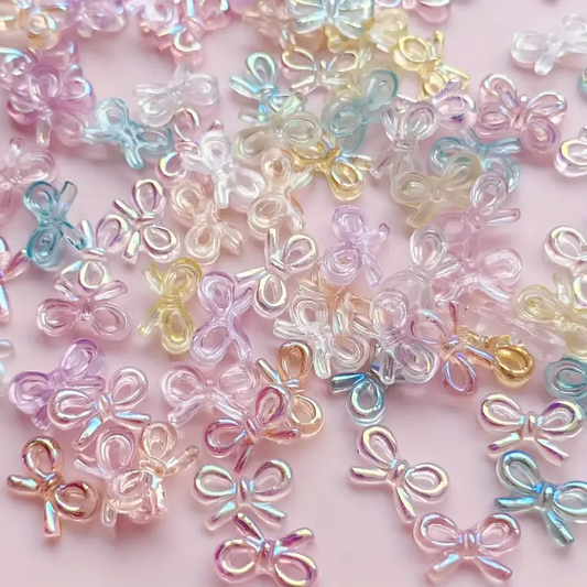 Bow Resin Nail Art Decoration 10 pcs