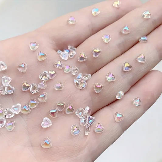 Heart Resin Nail Art Decoration 20 pcs