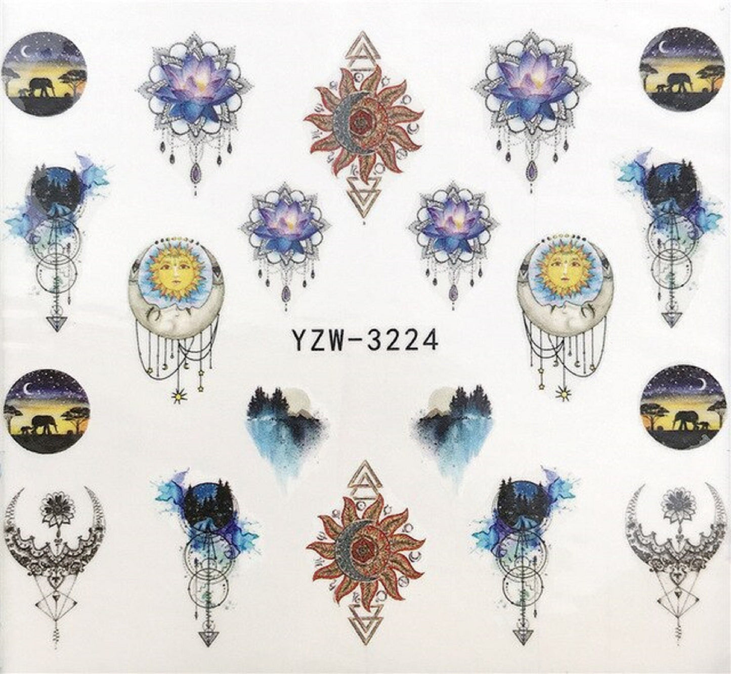 Nail Decal YZW3224