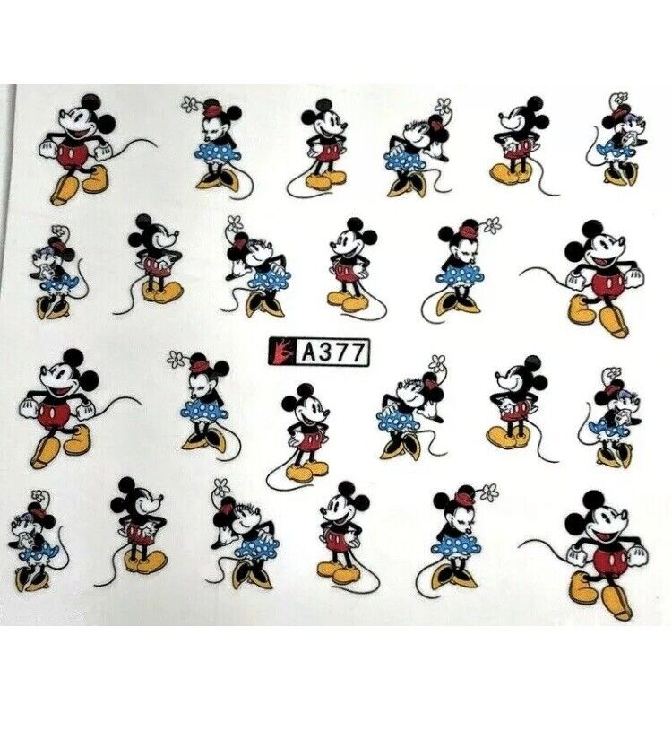 Nail Decal cartoon mouse A377