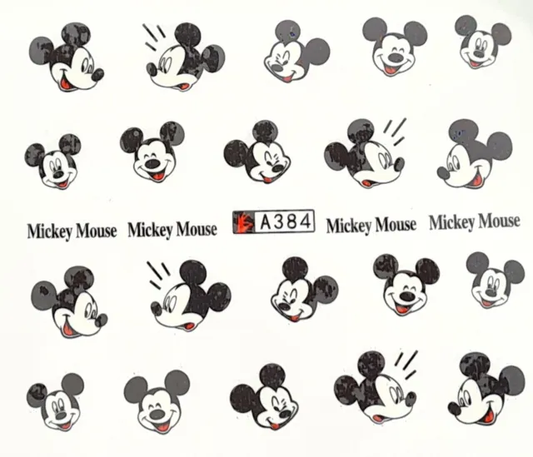 Nail Decal cartoon mouse A384