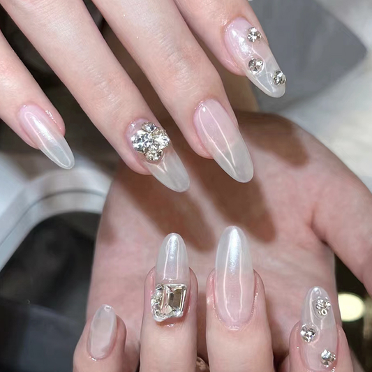 White Pearl Chrome Nail Powder - 0,2g