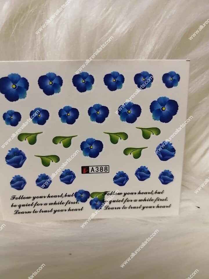 Flower Nail Decal A388
