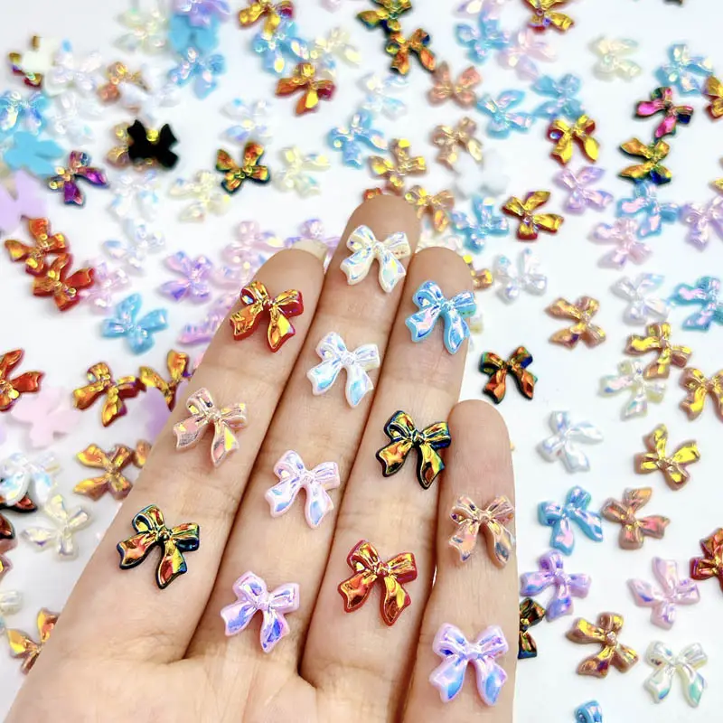 Bow Resin Nail Art Decoration 10 pcs