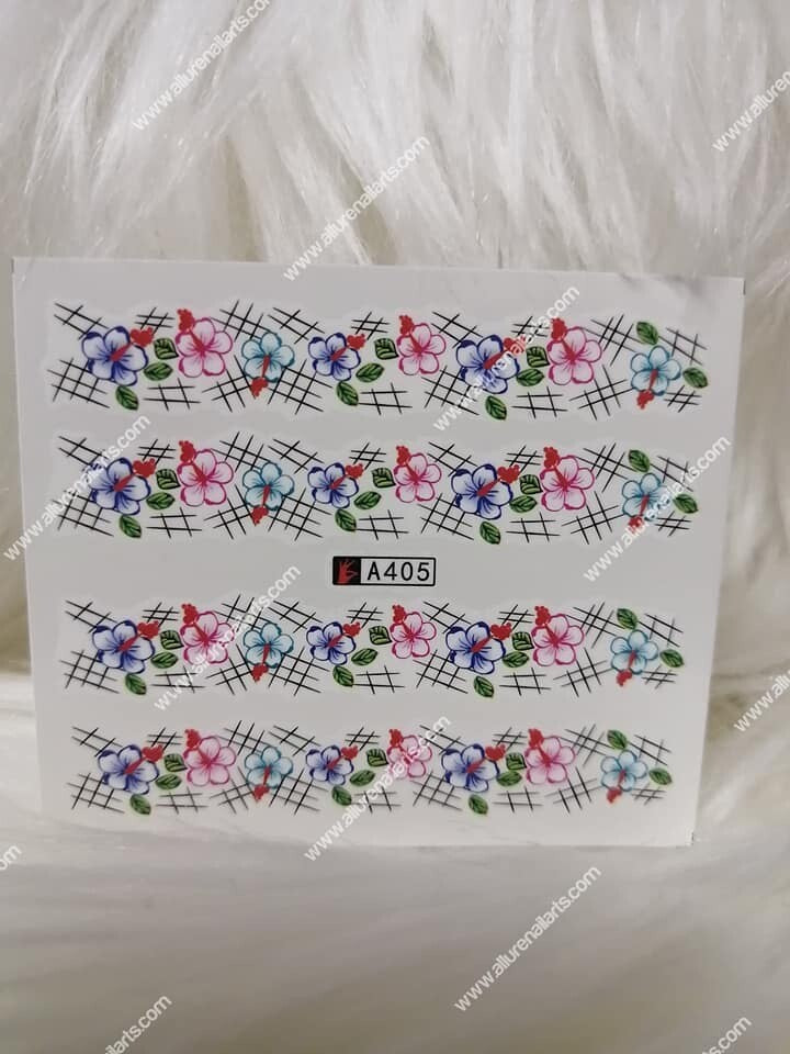 Flower Nail Decal A405