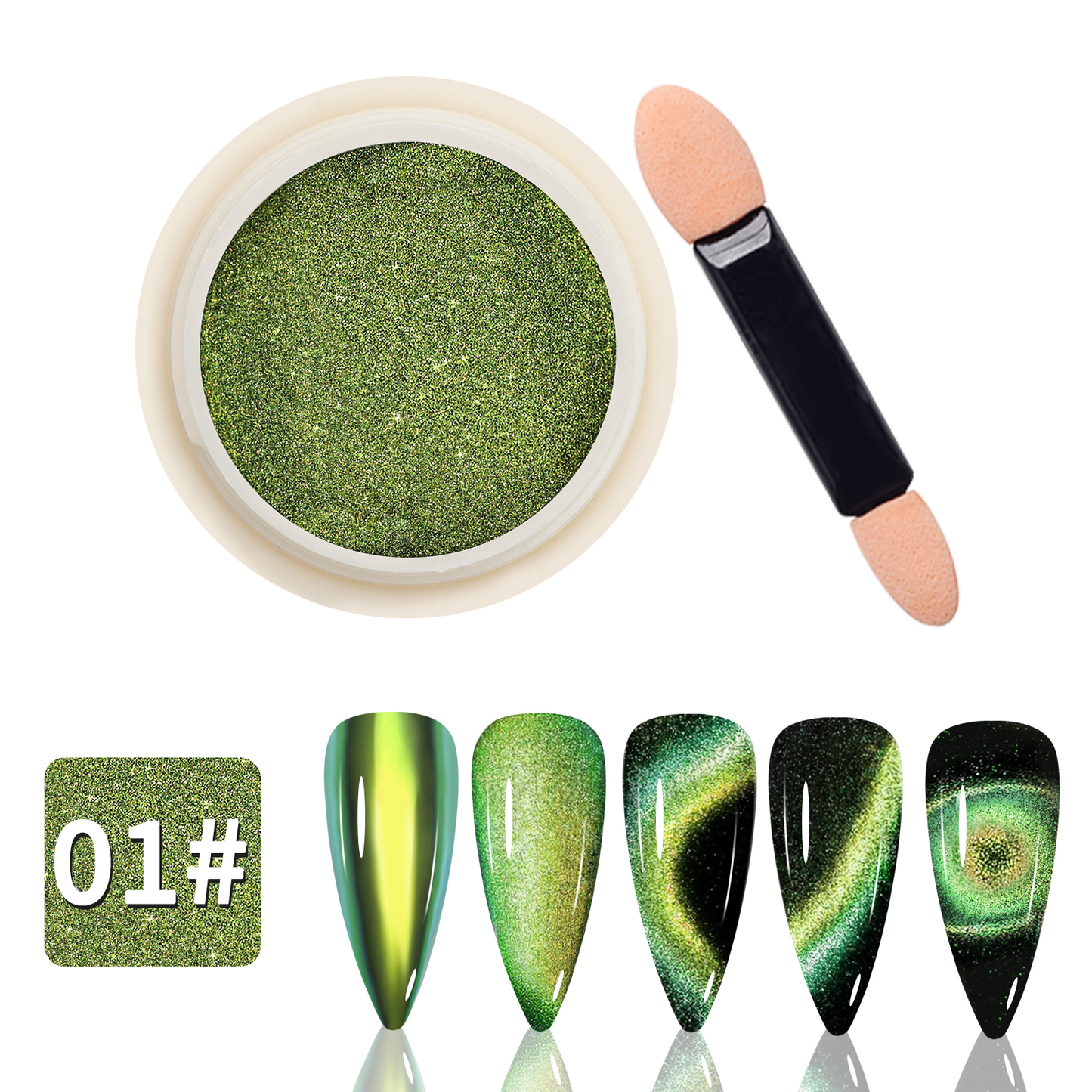 Nail 5D Chromes 10pcs