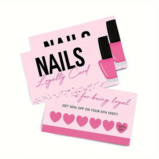 Nail Salon Loyalty Cards 1 pcs