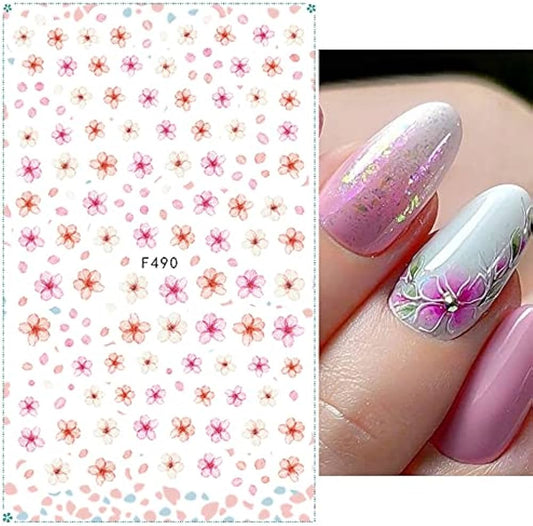 Flower Nail Sticker F490