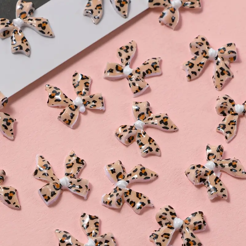 Bow Resin Nail Art Decoration 10 pcs