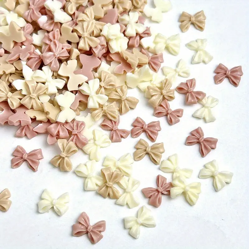 Bow Resin Nail Art Decoration 10 pcs