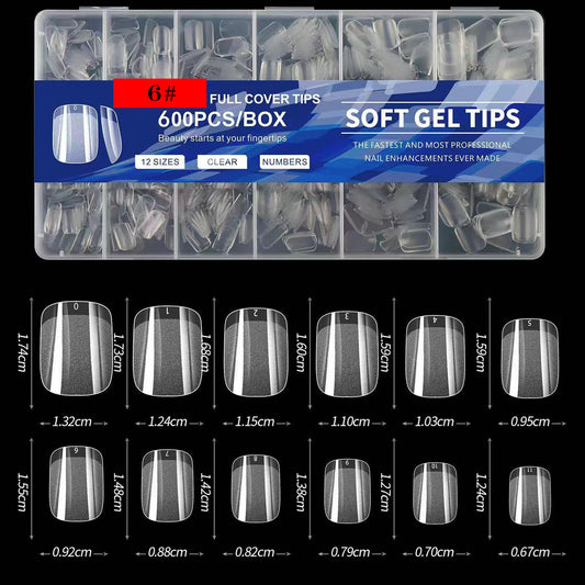Gel x Nail Tips 600pcs XXS