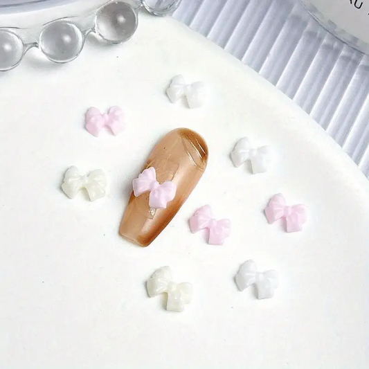 Bow Resin Nail Art Decoration 10 pcs