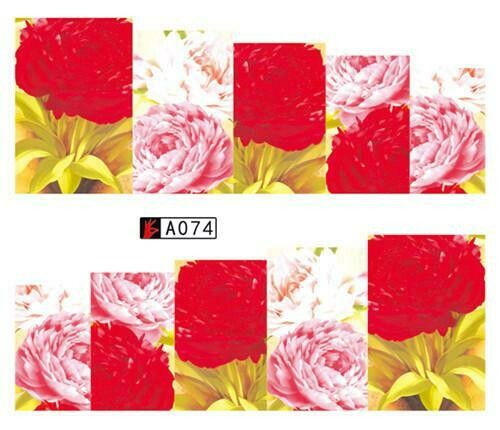 Flower Nail Decal A074