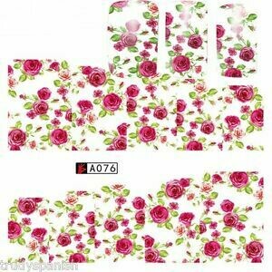 Flower Nail Decal A076
