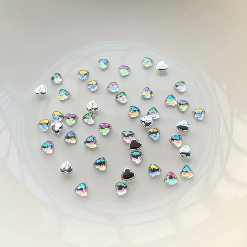 Heart Resin Nail Art Decoration 20 pcs