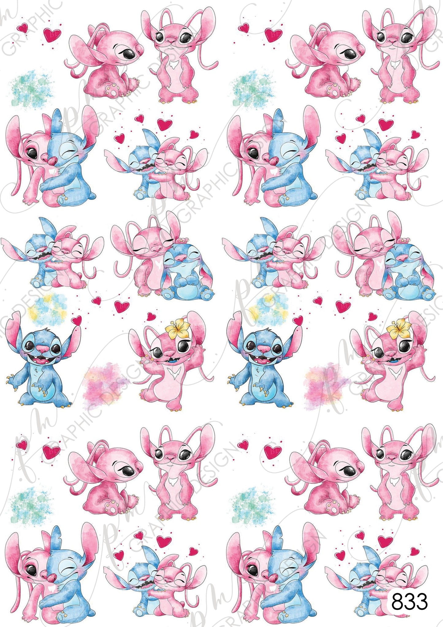 Stitch Nail Art Decal 833
