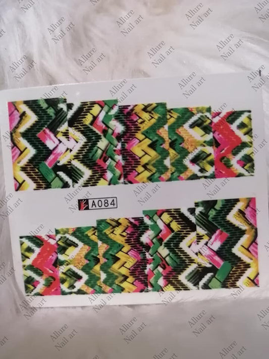 Flower Nail Decal A084