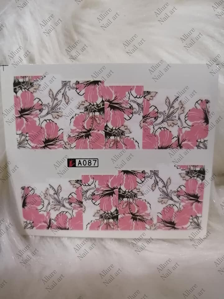 Flower Nail Decal A087