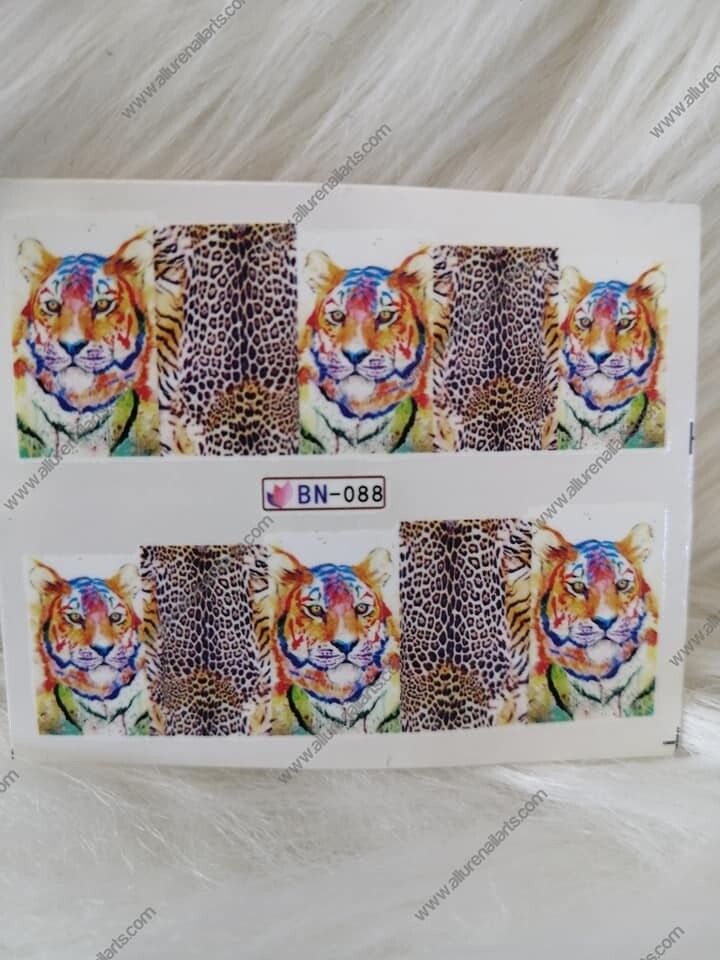 Tiger Wild Animal Nail Decal BN088