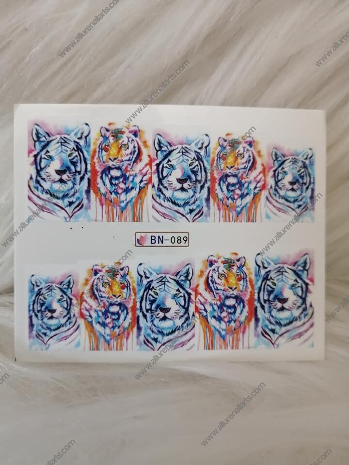 Tiger Wild Animal Nail Decal BN089
